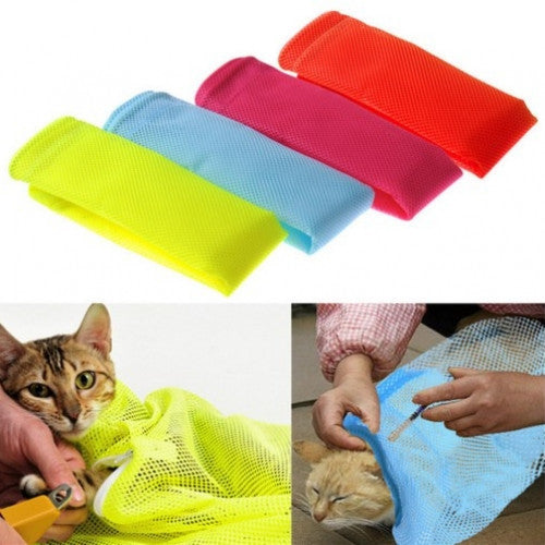 Multi-functional Fitted Mesh Bag Pet Grooming
